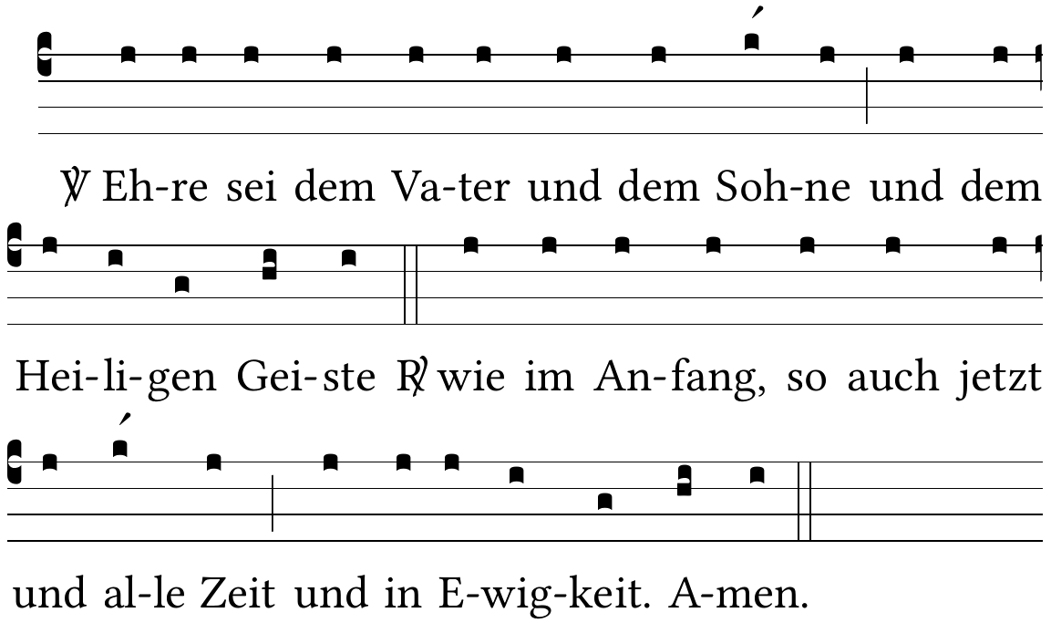Psalmton-Noten